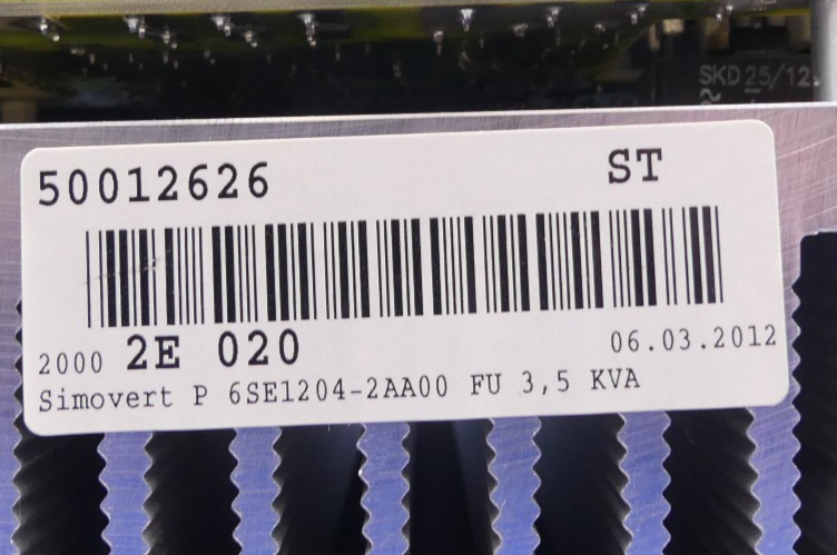 Siemens Simovert 6SE1204-2AA00