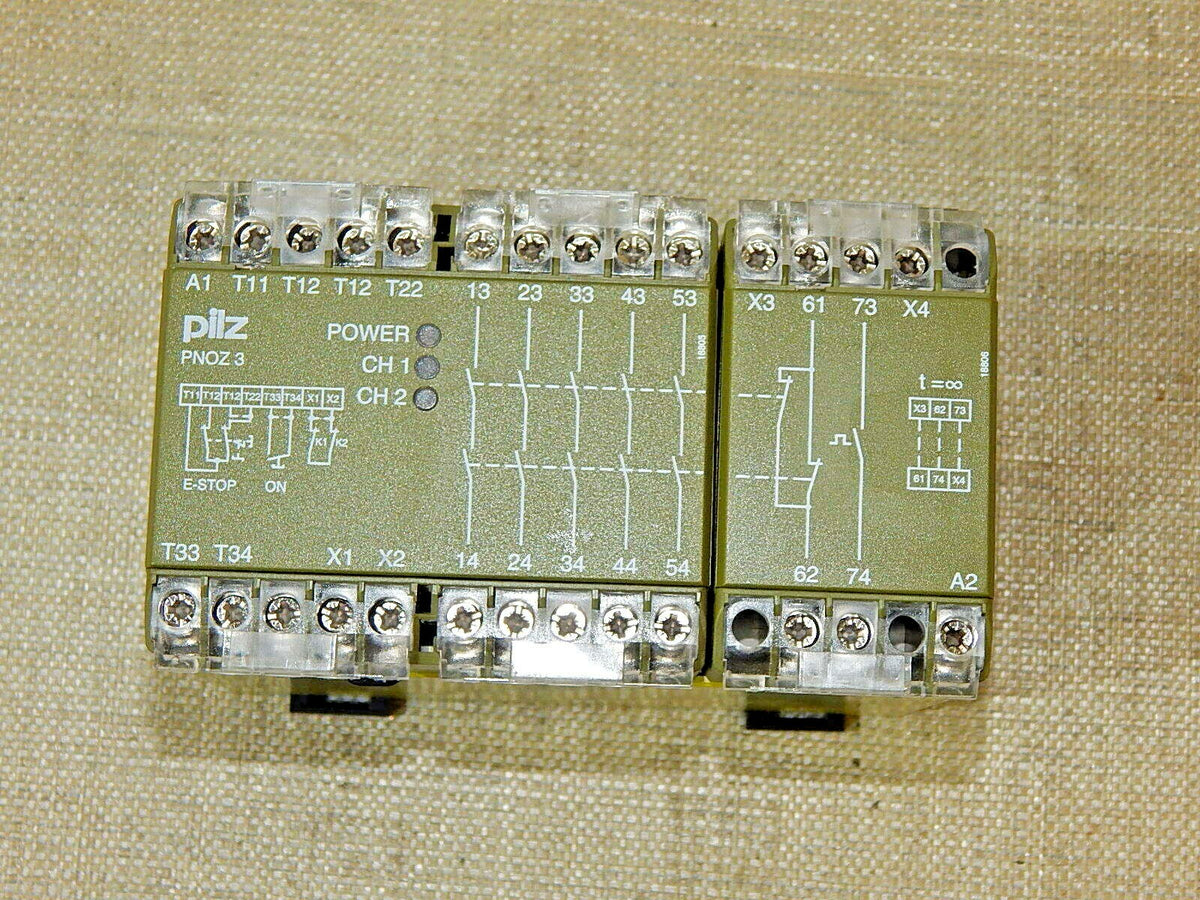 PILZ Zeitrelais PNOZ 3 24V DC 5S1O Sicherheitsschaltgerät 24 VDC 4.5W  Used