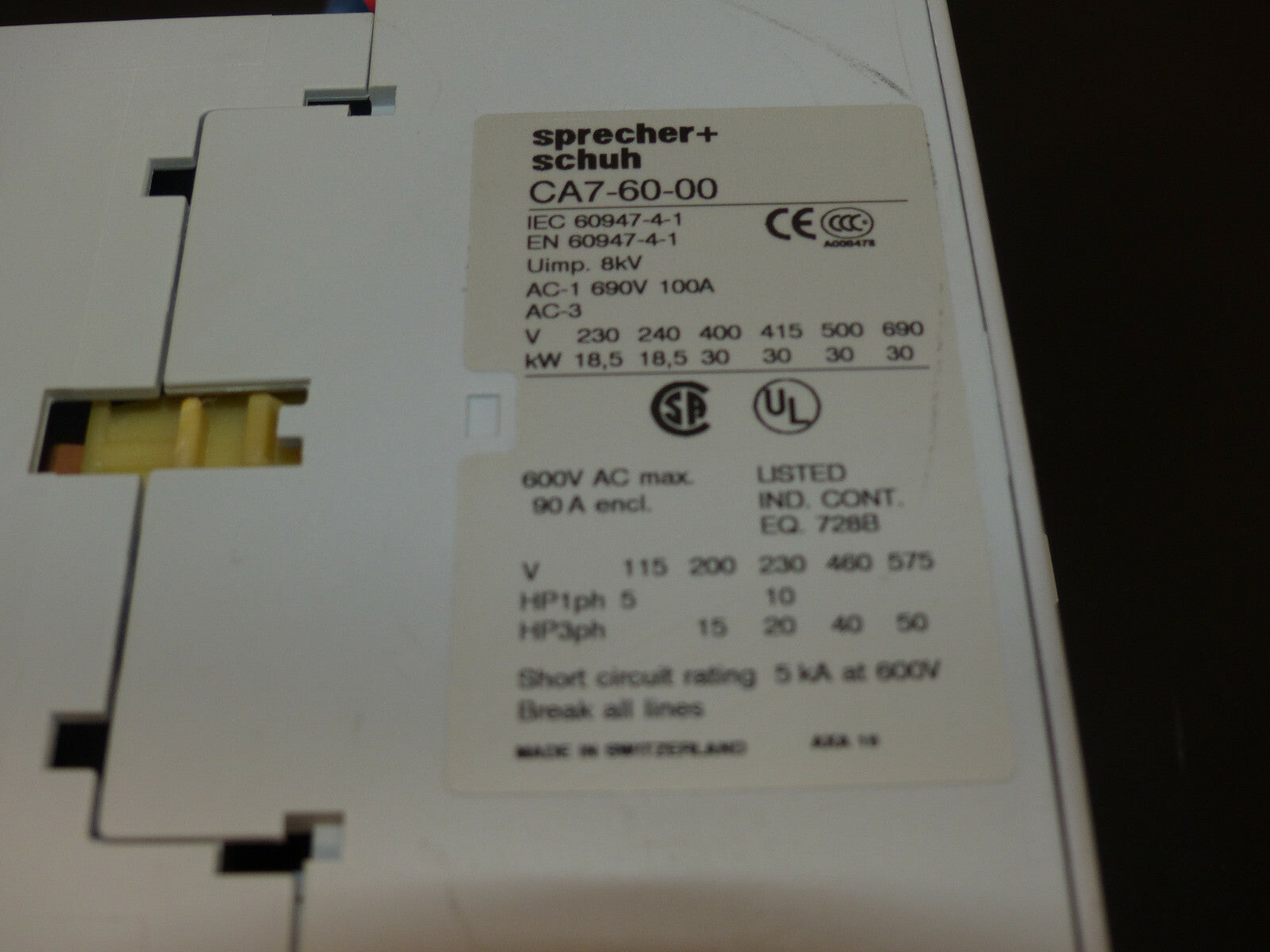 Sprecher + Schuh CA7-60-00 s. Bilder