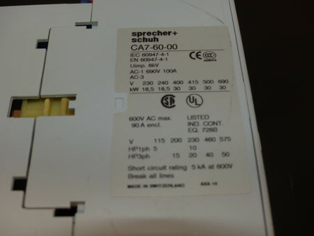 Sprecher + Schuh CA7-60-00 s. Bilder
