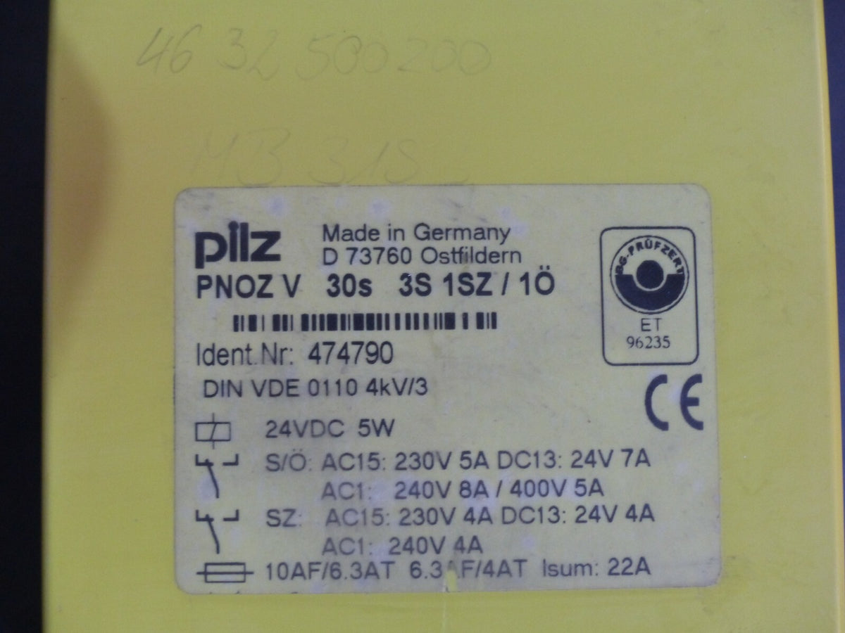 Pilz PNOZV 30s 3S 1SZ/1Ö