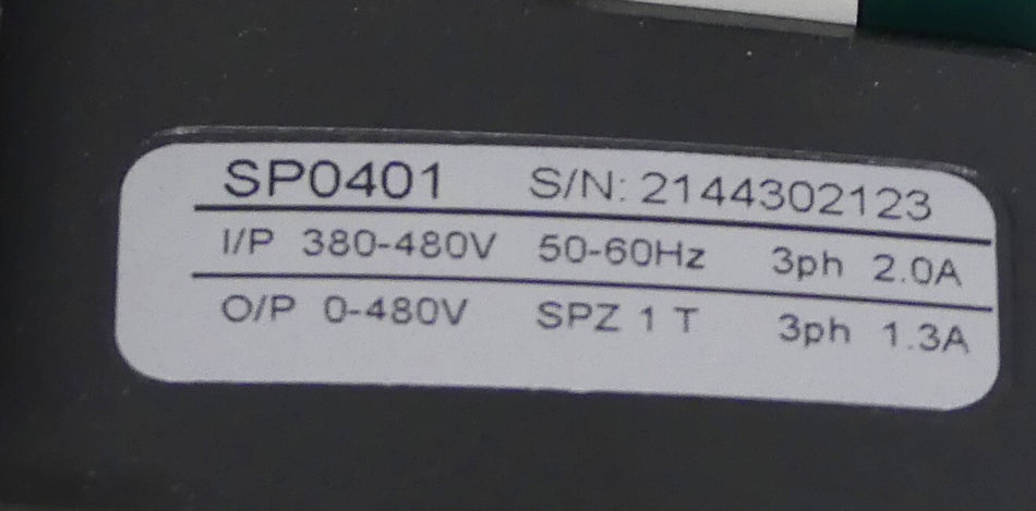 Emerson Control Techniques Unidrive SP0401 + SM-DeviceNet STDU06+STDY09