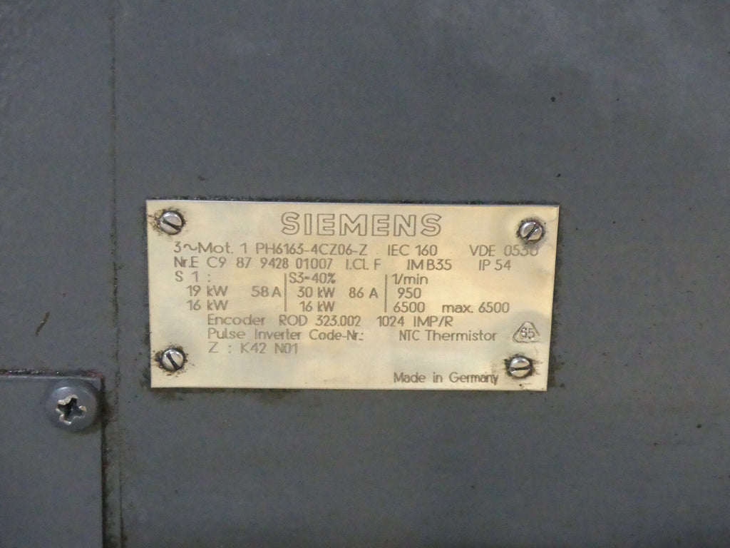 Siemens Servomotor 1PH6163-4CZ06-Z