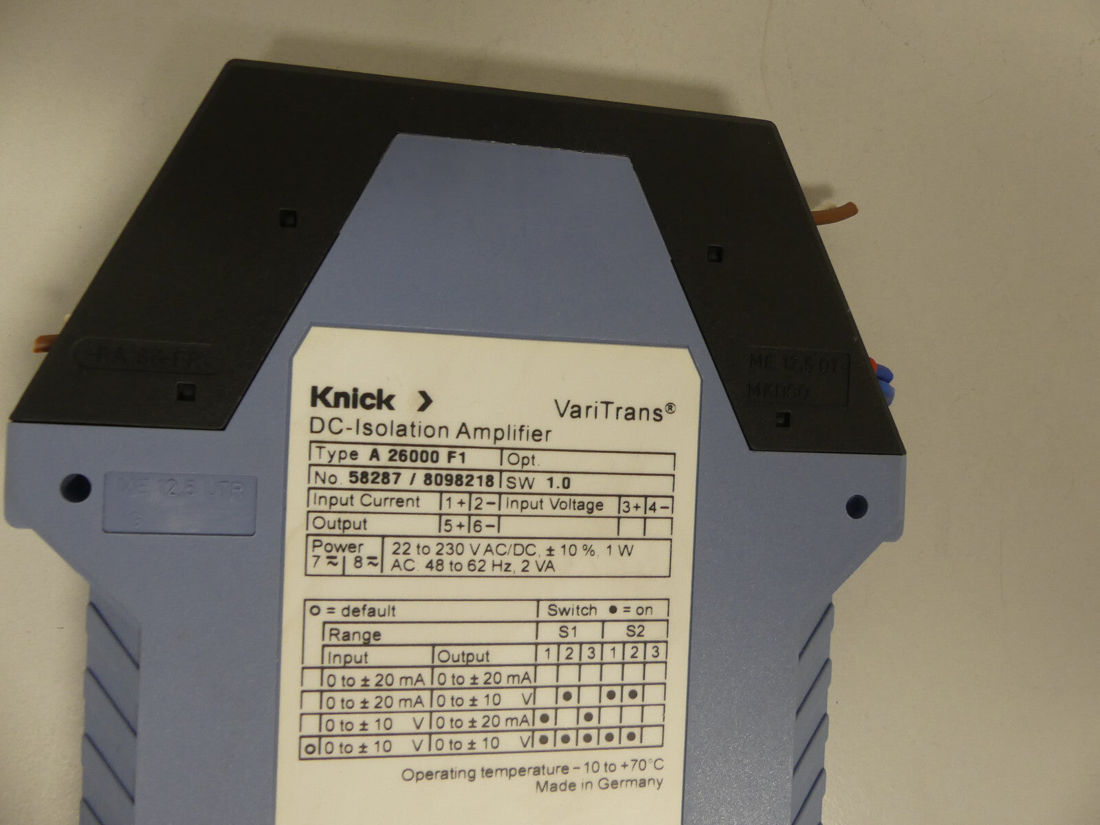 Knick  VariTrans DC-Isolation A 26000 F1