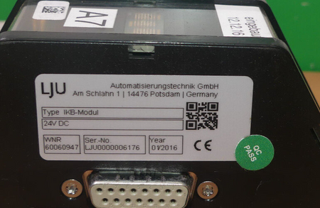 LJU Industrieelektronik  IKB-Modul  WNR 60060947