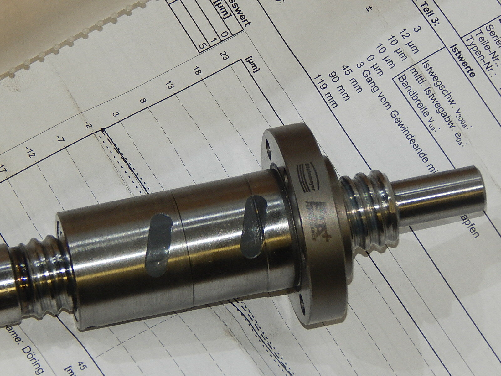  Steinmeyer  ETA 1514.345/5.25.119.284E T0  Kugelgewindetrieb  mit Prüfprotokoll