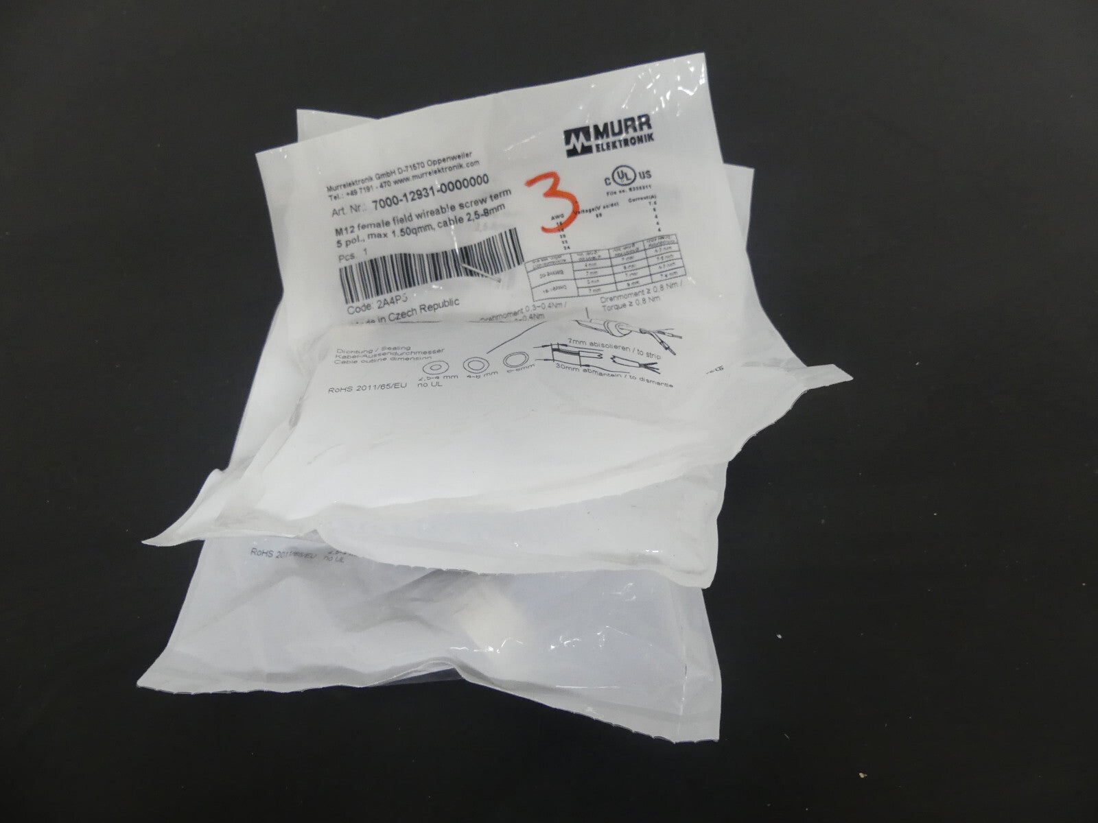 3x Murr Elektronik 7000-12931-0000000