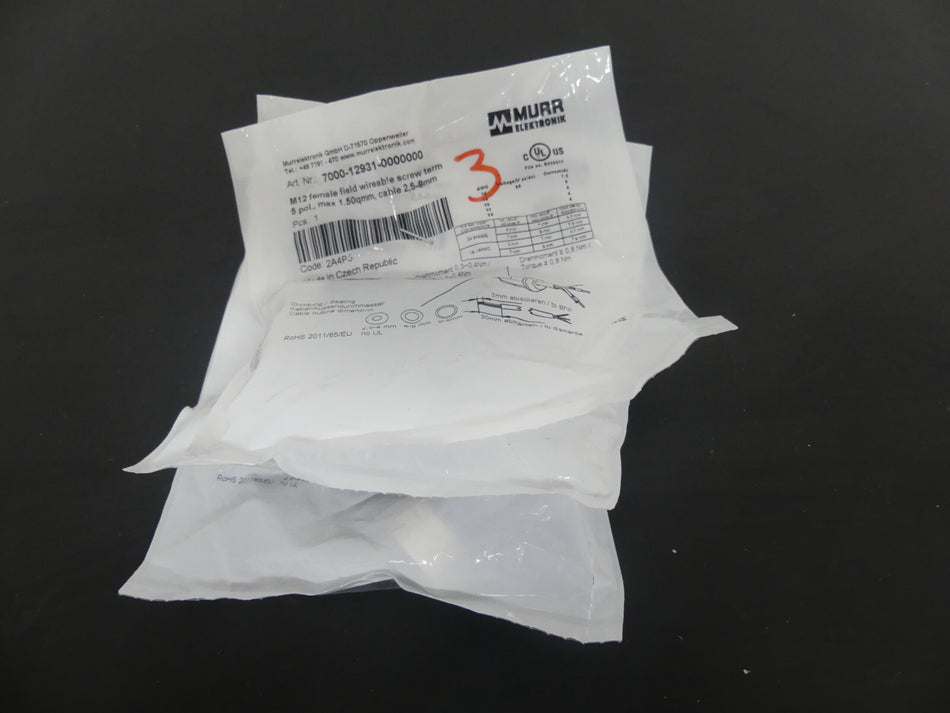 3x Murr Elektronik 7000-12931-0000000