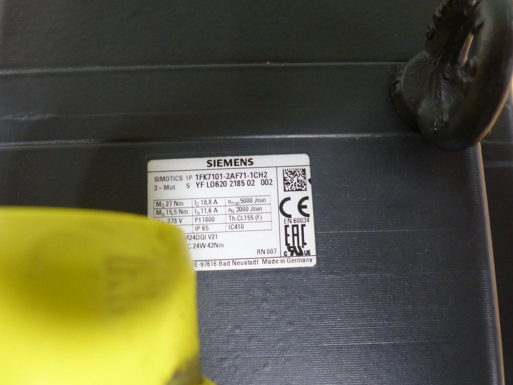 siemens 1fk7101-2af71-1ch2 used