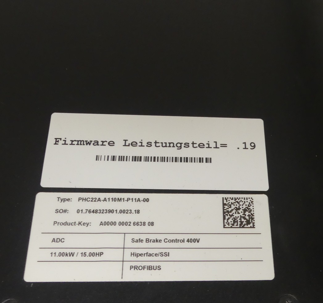 SEW EURODRIVE MOVIPRO PHC22A-A110M1-P11A-00