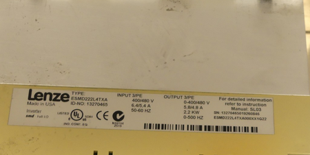 LENZE ESMD222L4TXA