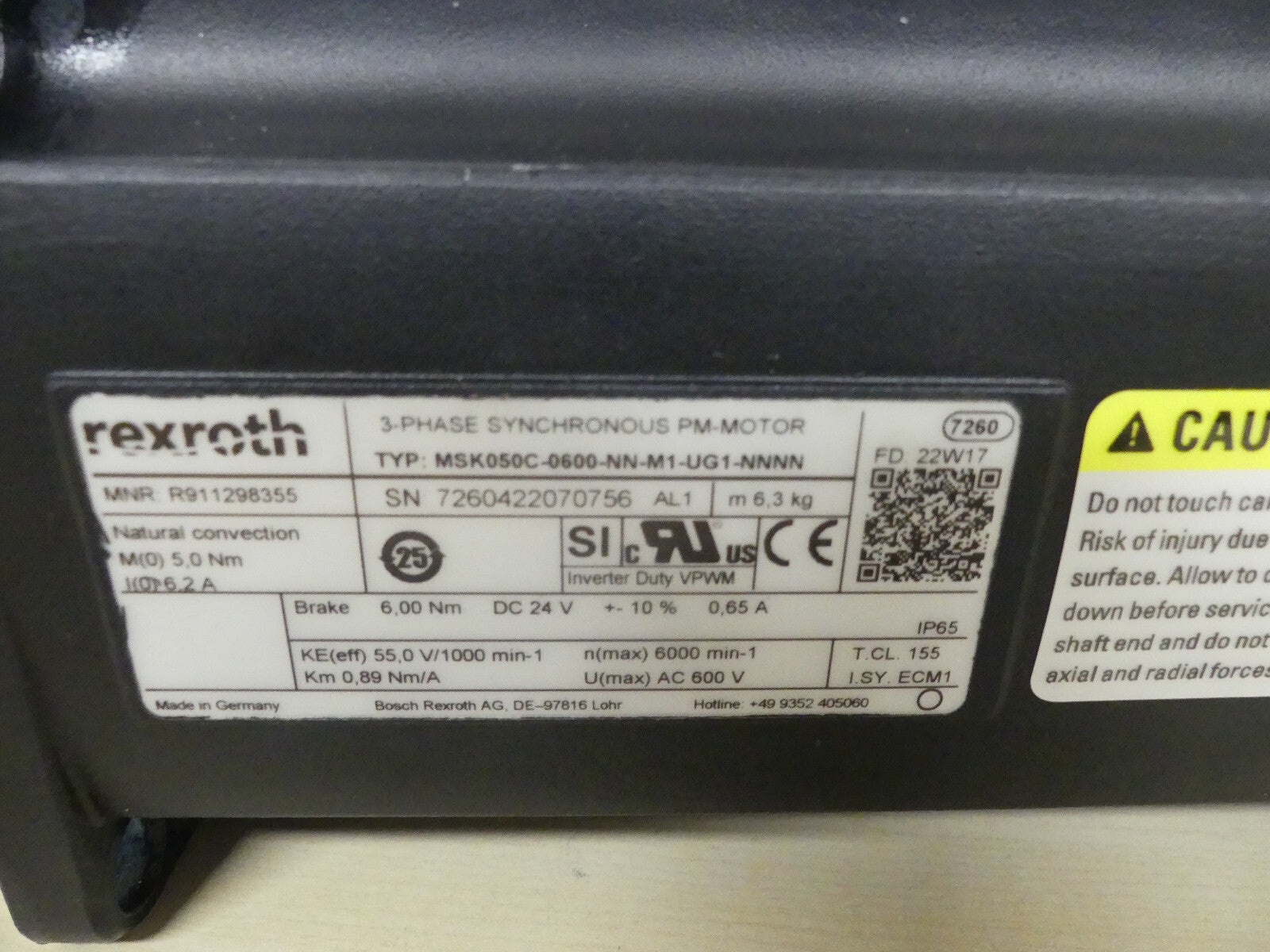REXROTH MSK050C-0600-NN-M1-UG1-NNN