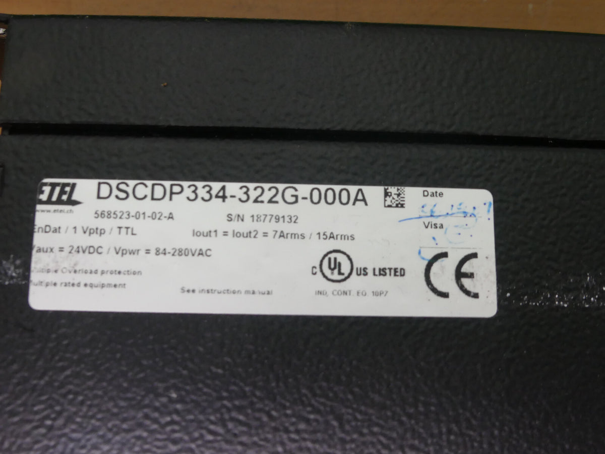ETEL DSCDP334-322G-000A used