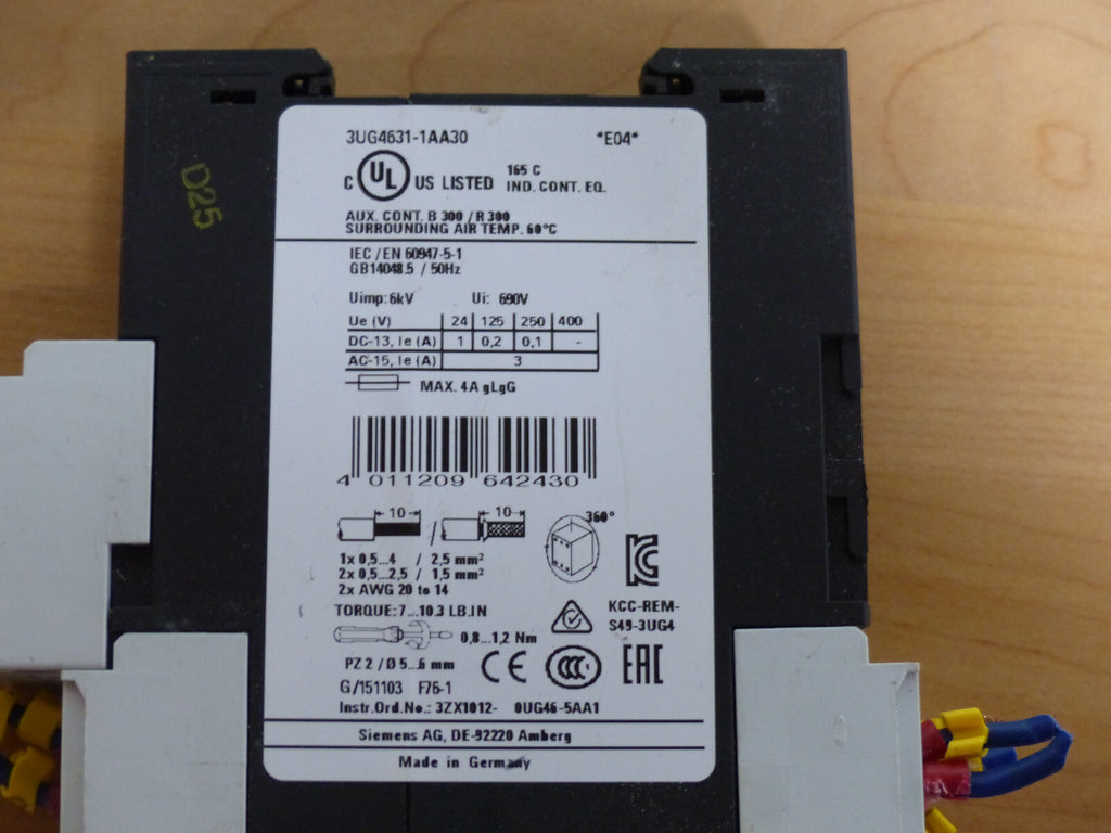 SIEMENS 3UG4631-1AA30 used