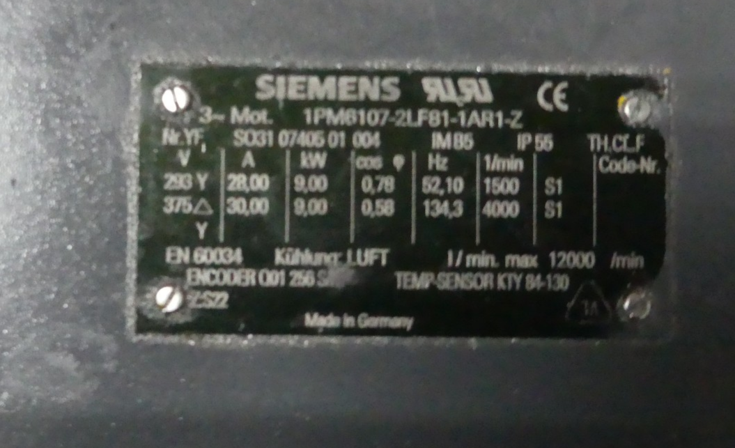 SIEMENS 1PM6107-2LF81-1AR1-Z