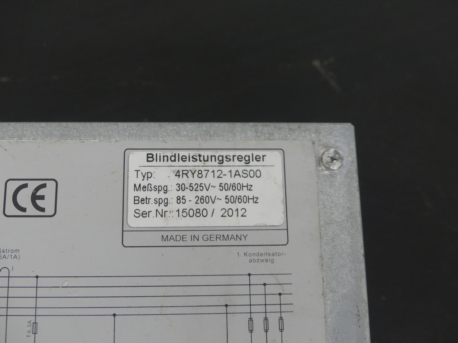 Modl 4RY8712-1AS00 blindleistungsregler