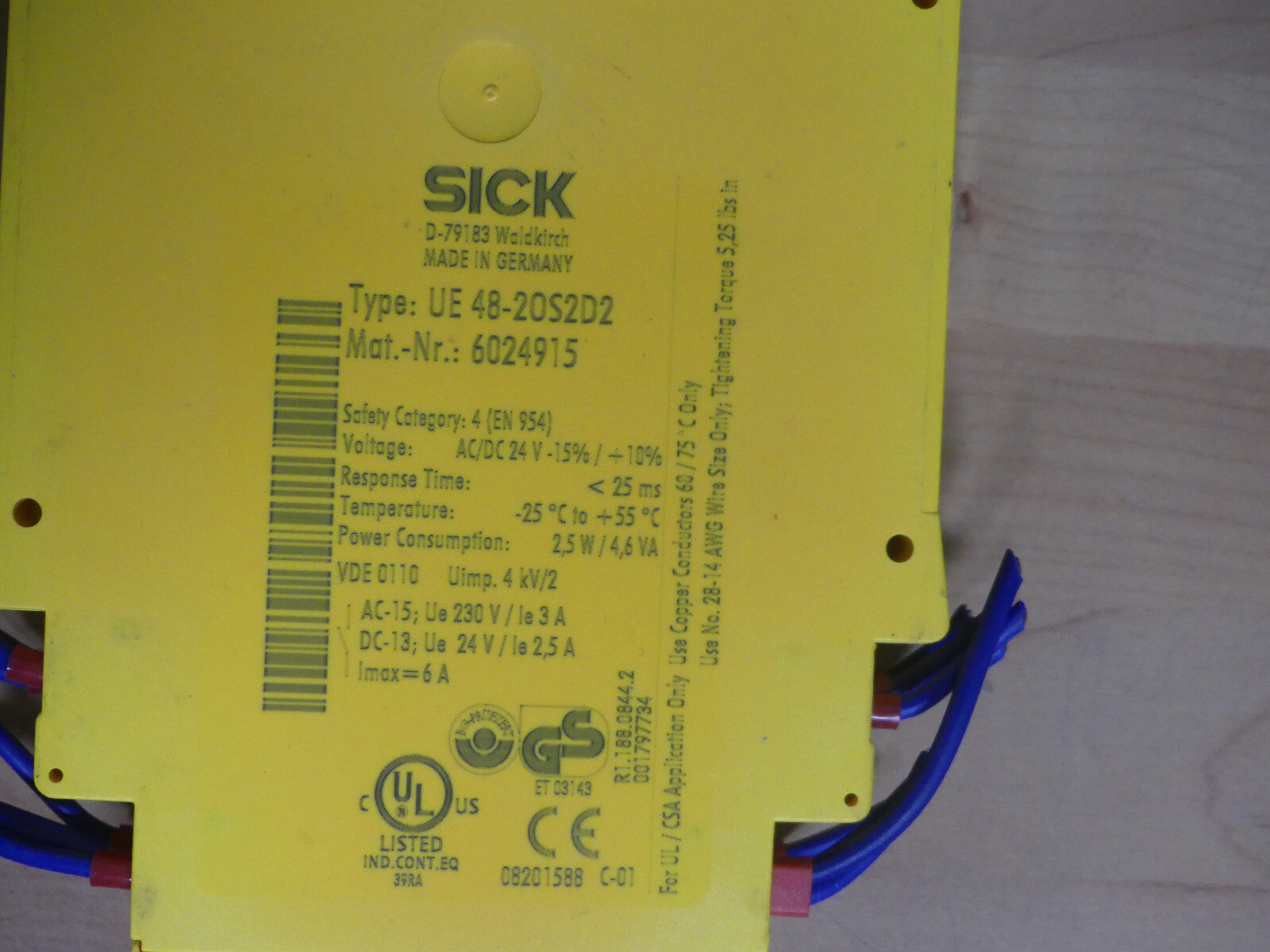 Sick 6024915 UE48-20S2D2 Sicherheitsschaltgeräte Auswerteeinheit