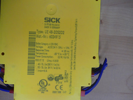 Sick 6024915 UE48-20S2D2 Sicherheitsschaltgeräte Auswerteeinheit