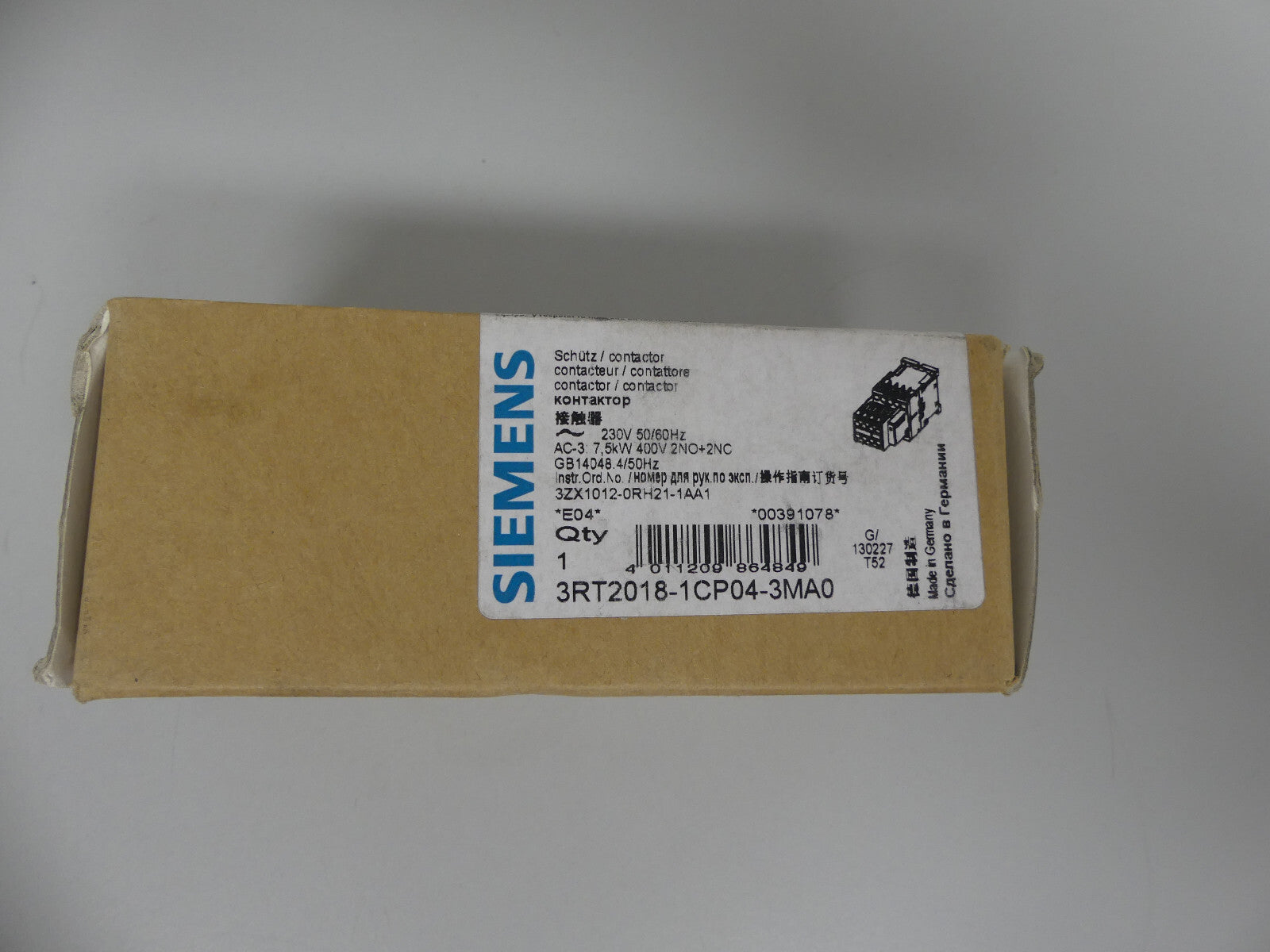 Siemens Sirius 3RT2018-1CP04-3MA0