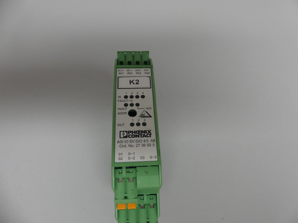 2x Phoenix Contact ASI IO SV DIO 4/3 AB   Ord. No. 2736505