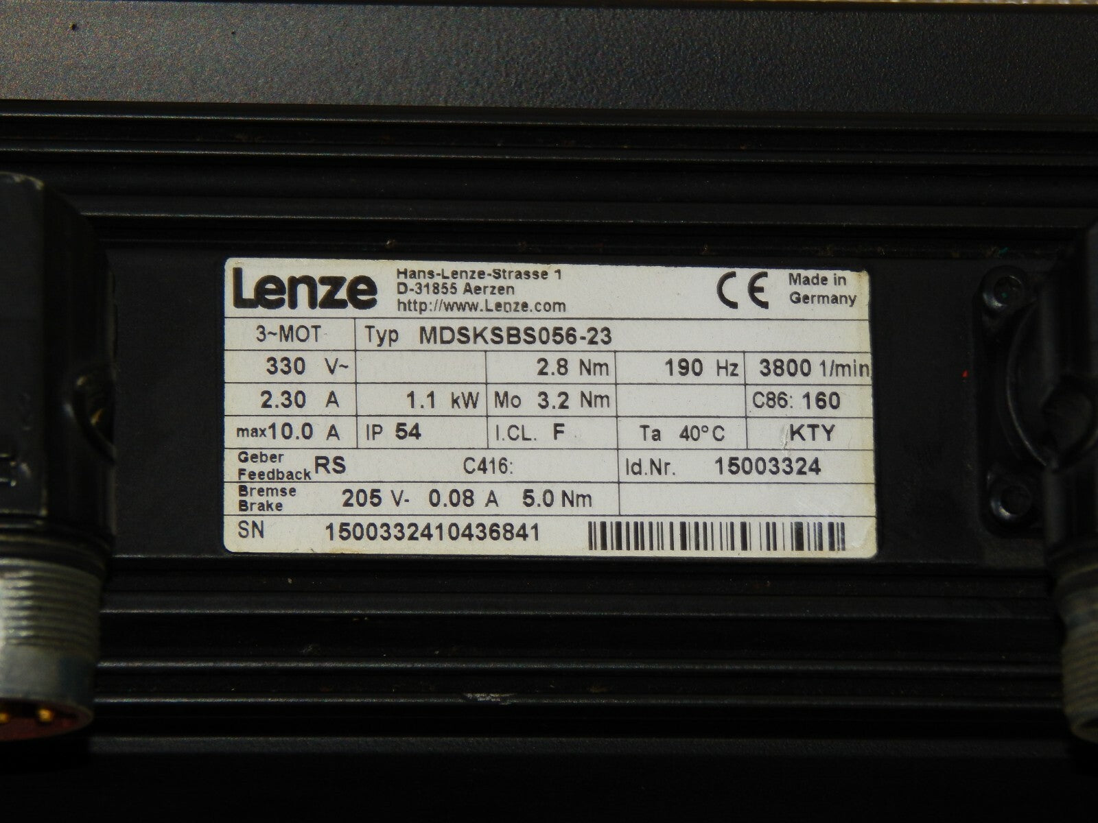  Lenze MDSKSBS056-23 Servomotor + Getriebe GKR04-2S VBR 056C23