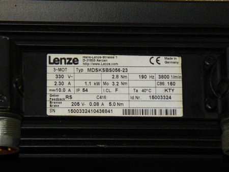 Lenze MDSKSBS056-23 Servomotor + Getriebe GKR04-2S VBR 056C23