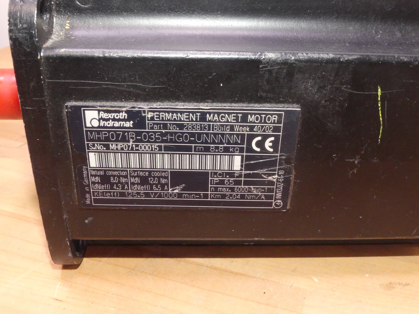 REXROTH MHP071B-035-HG0-UNNNNN Synchronous servo motor