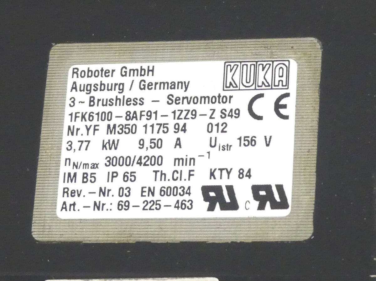 Kuka 1FK6100-8AF91-1ZZ9-Z S49 (beschädigt)