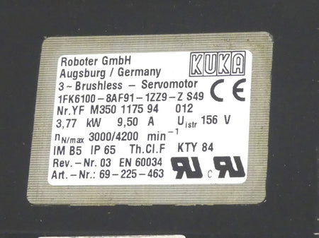 Kuka 1FK6100-8AF91-1ZZ9-Z S49 (beschädigt)