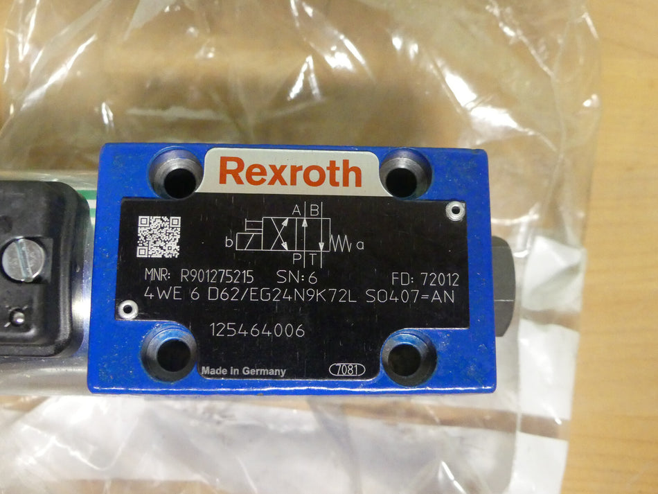 Rexroth Wegeventil 4WE6  D62/EG24N9K72L SO407=AN R901275215