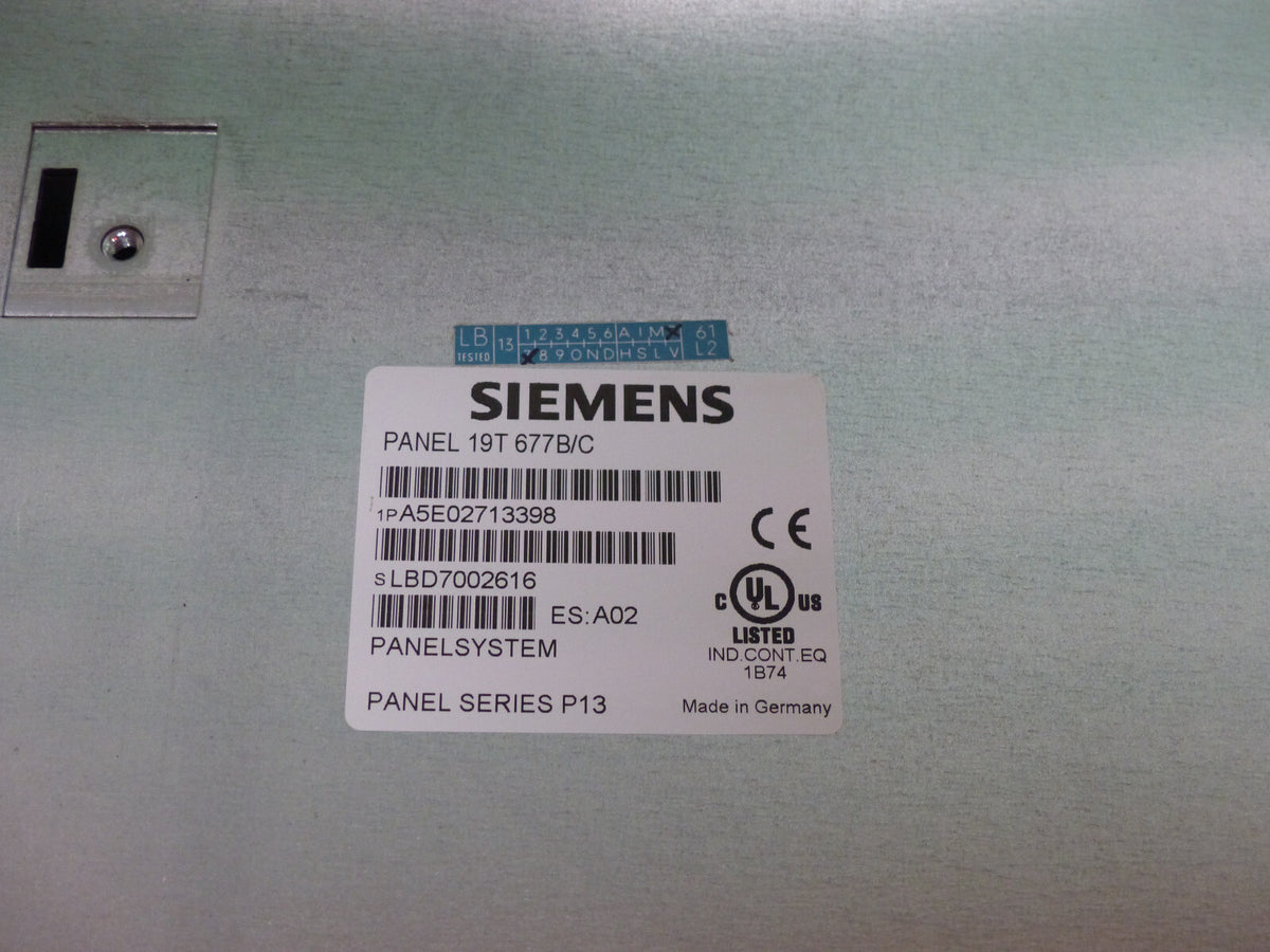 Siemens Simatic Panel PC Touch 19T 677B/C A5E02713398 S. Bilder