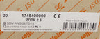 20x Weidmüller ZDTR 2.5 1745400000