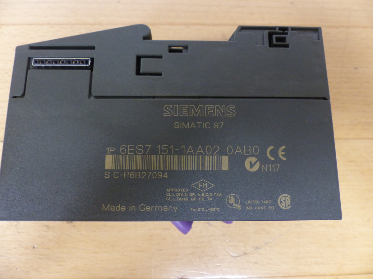 SIEMENS SIMATIC S7 1P 6ES7 151-1AA02-0AB0