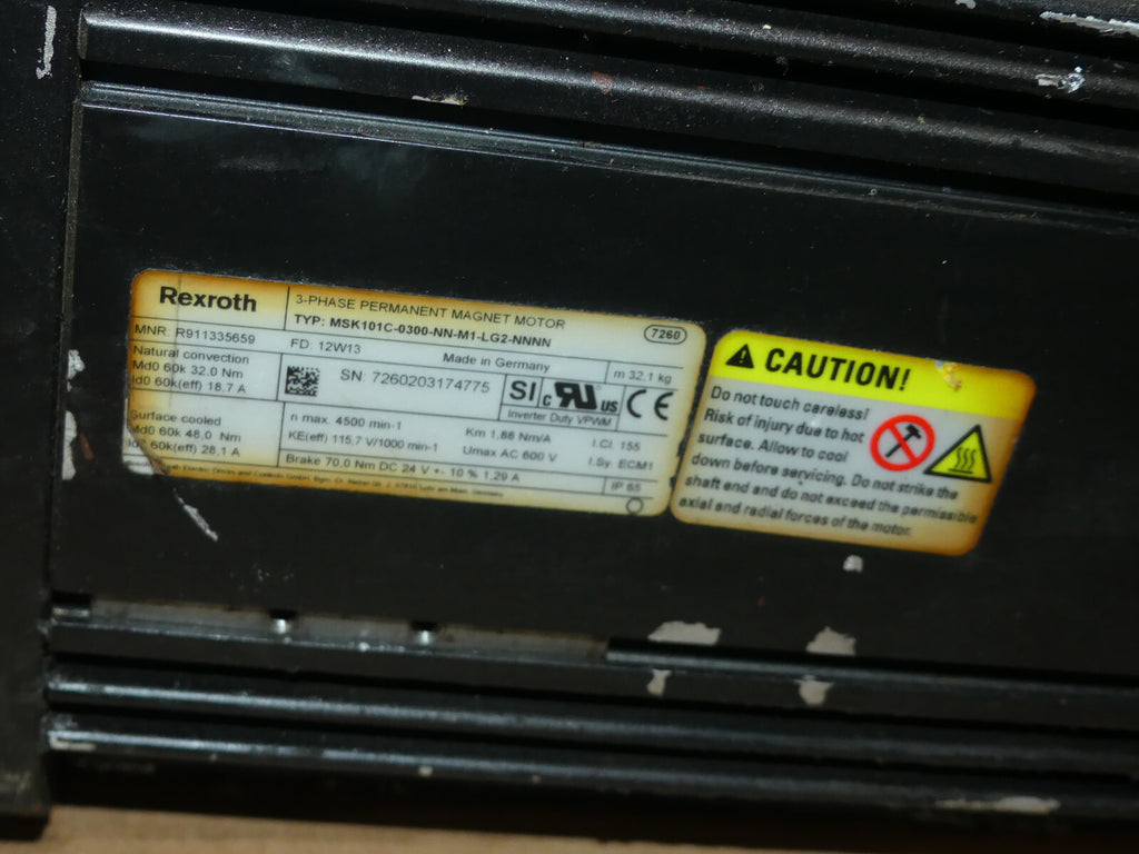 REXROTH MSK101C-0300-NN-M1-LG2-NNNN