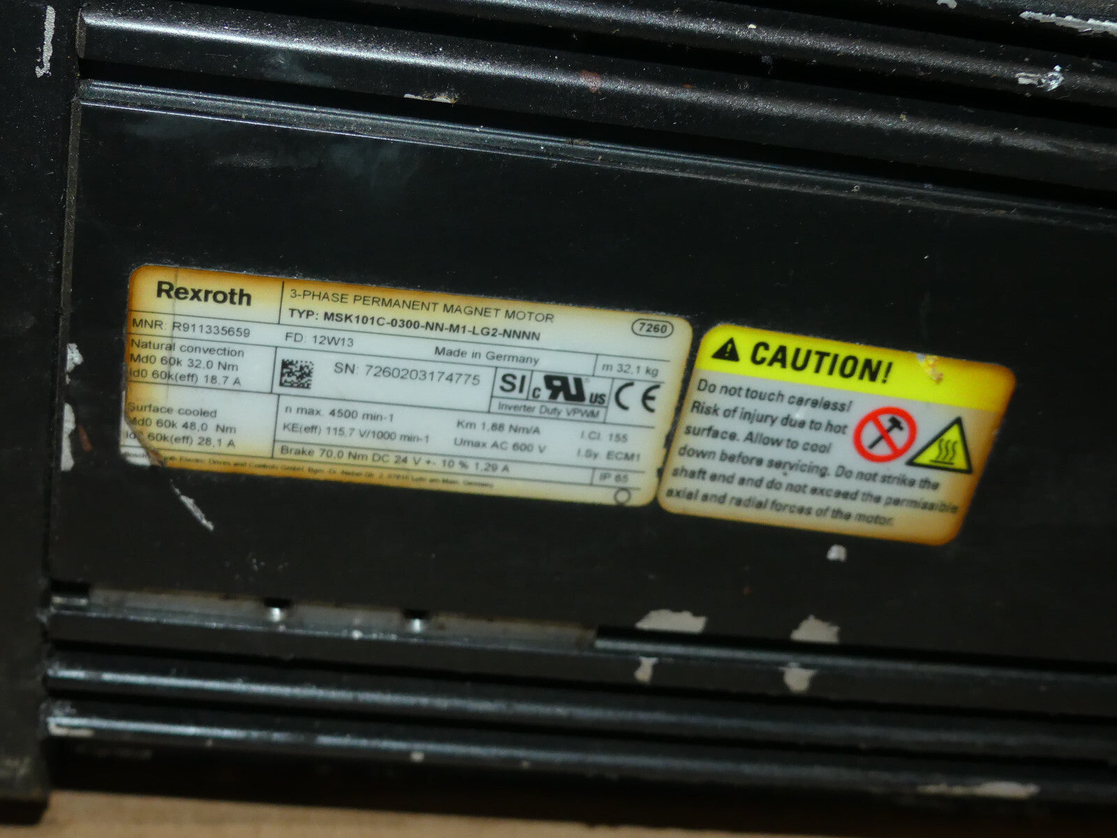 REXROTH MSK101C-0300-NN-M1-LG2-NNNN