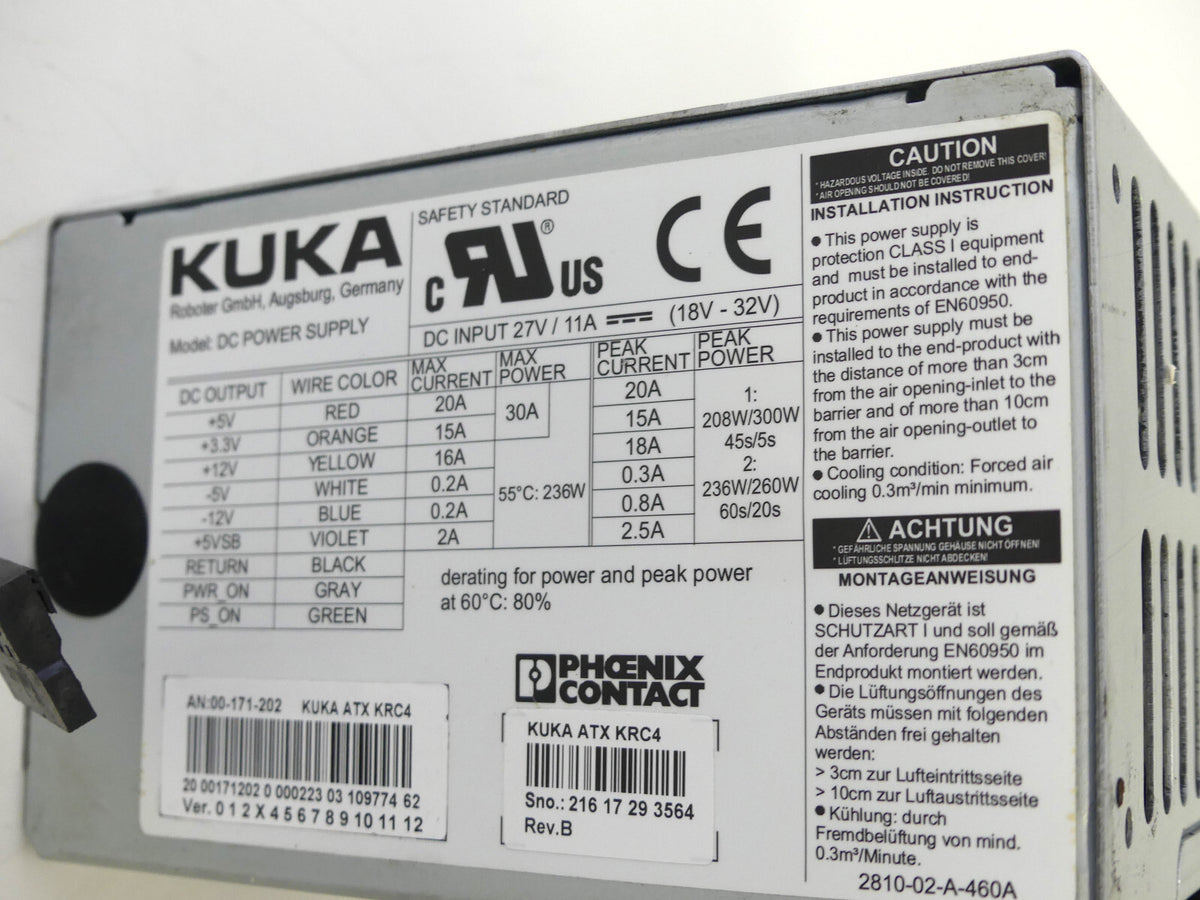 KUKA DC POWER SUPPLY  00-171-202
