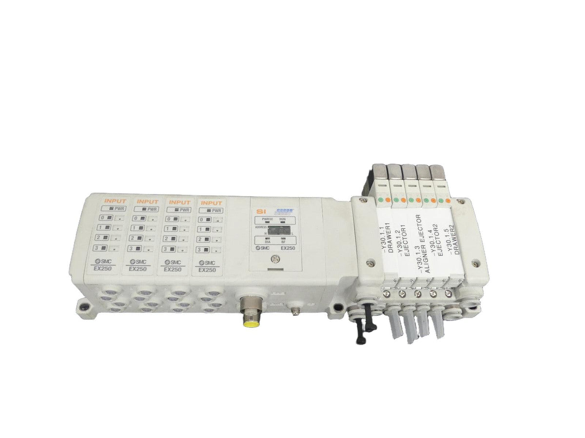 SMC SI Unit EX250 - SPR1 ProfiBus EX250SPR1+4XEX250-1E3+VQC1-QQ162 s.Bilder