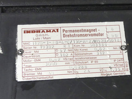 INDRAMAT MAC112D-1-ED-4-C/130-A-2/WI520L/S018