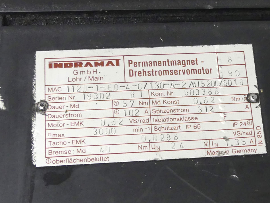 INDRAMAT MAC112D-1-ED-4-C/130-A-2/WI520L/S018