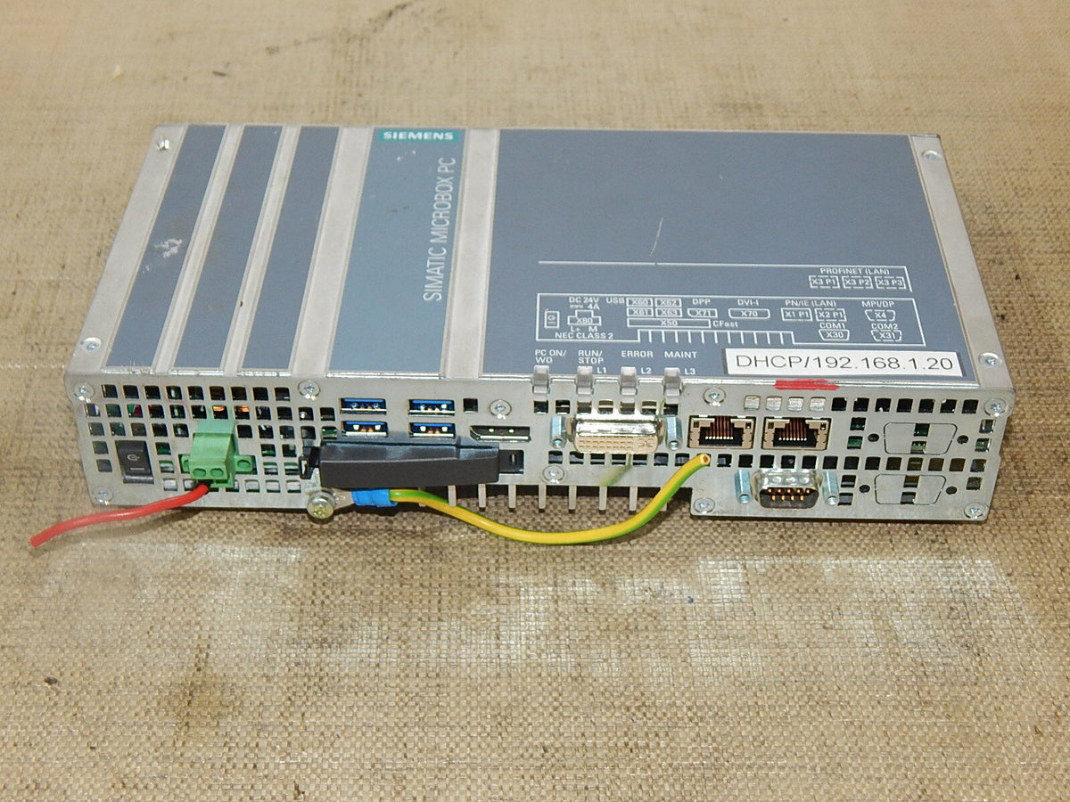 SIEMENS SIMATIC IPC427D 6AG4140-3DB07-0KA0 MICROBOX PC USED