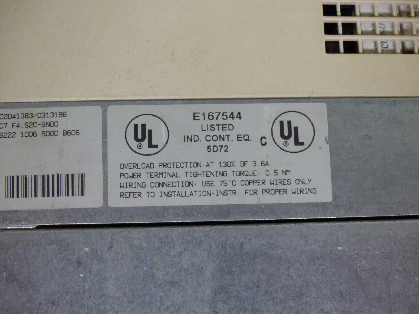 Flender Motox Drive E167544 Frequenzumrichter 1,6  KVA