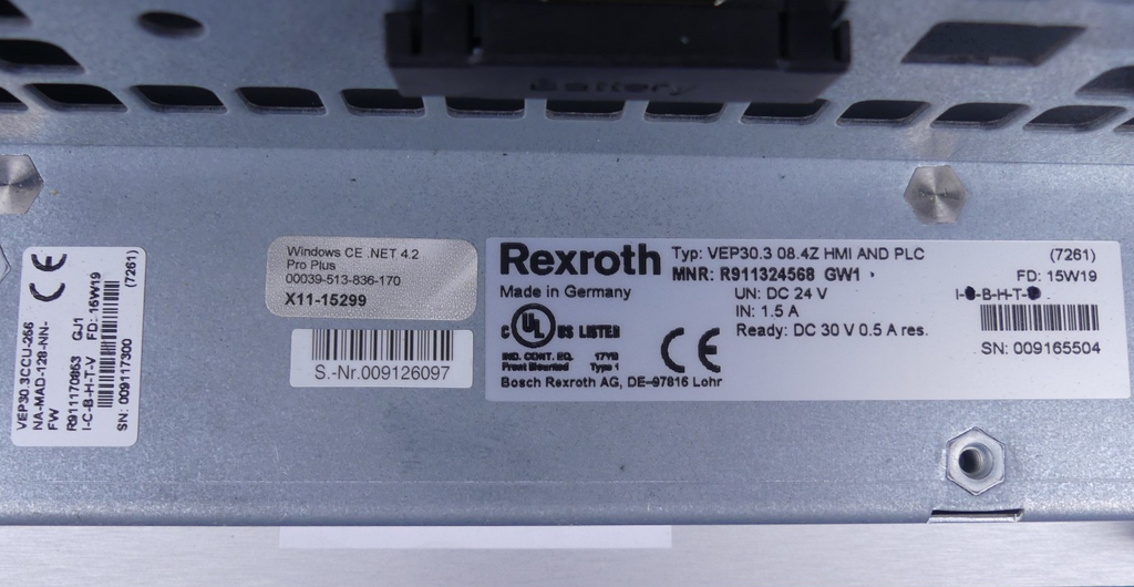 Rexroth IndraControl  VEP 30.3     VEP30.3