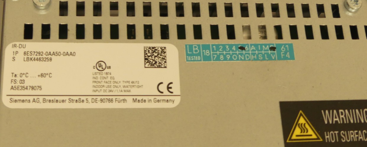 SIEMENS 6ES7292-0AA50-0AA0