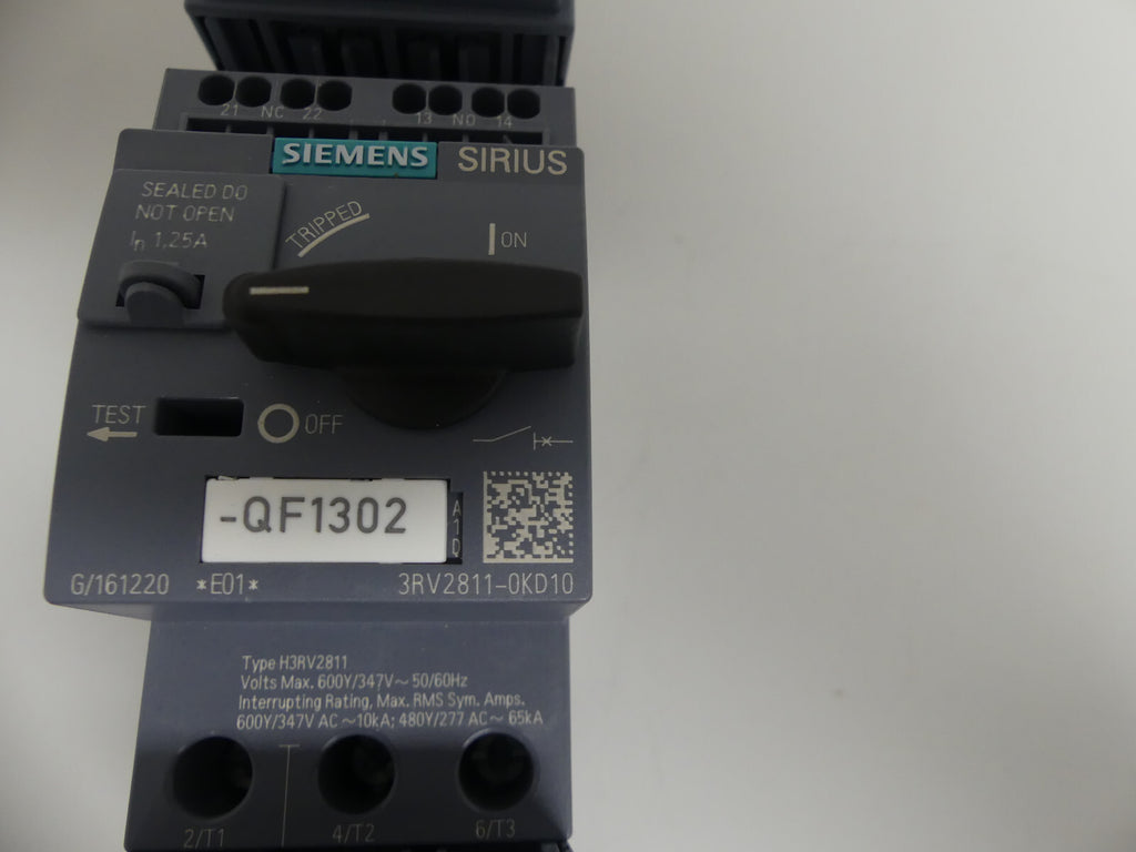 Siemens Sirius 3RV2811-0KD10 Neue onhepankung