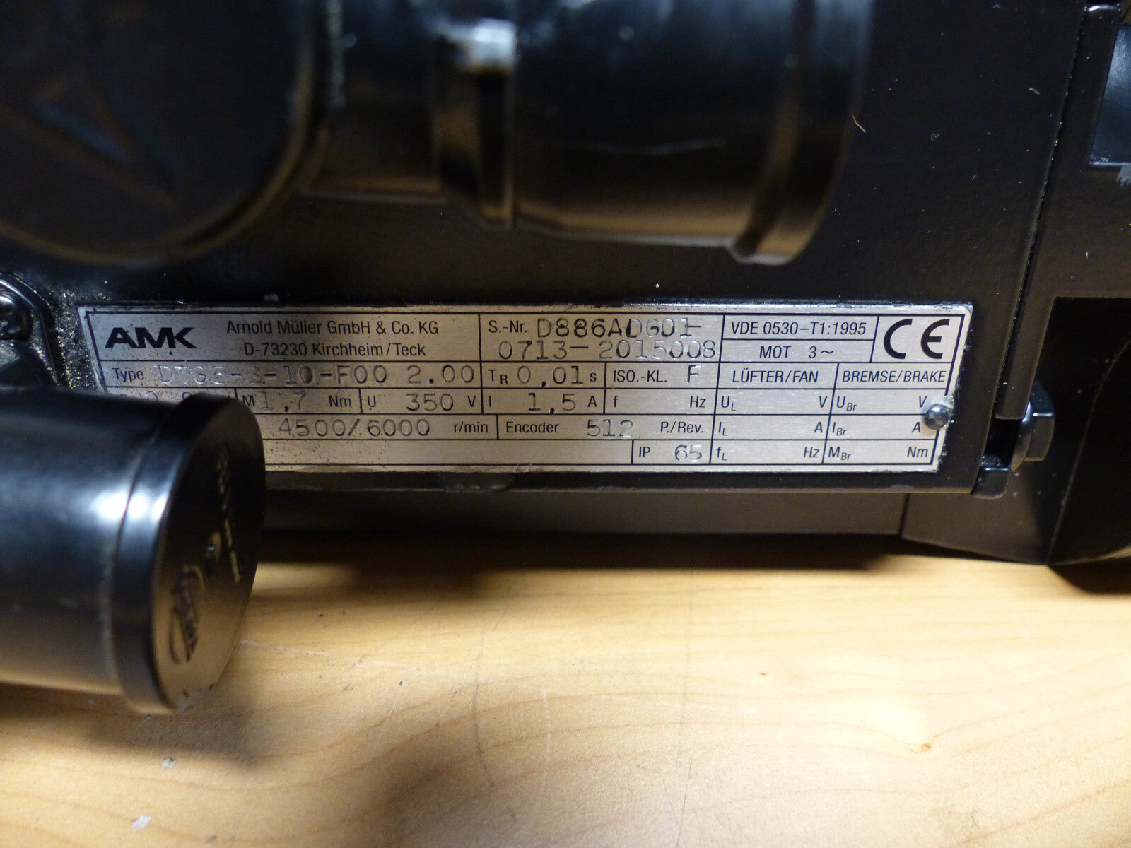 amk dtg5-3-10-f00 2.00 used
