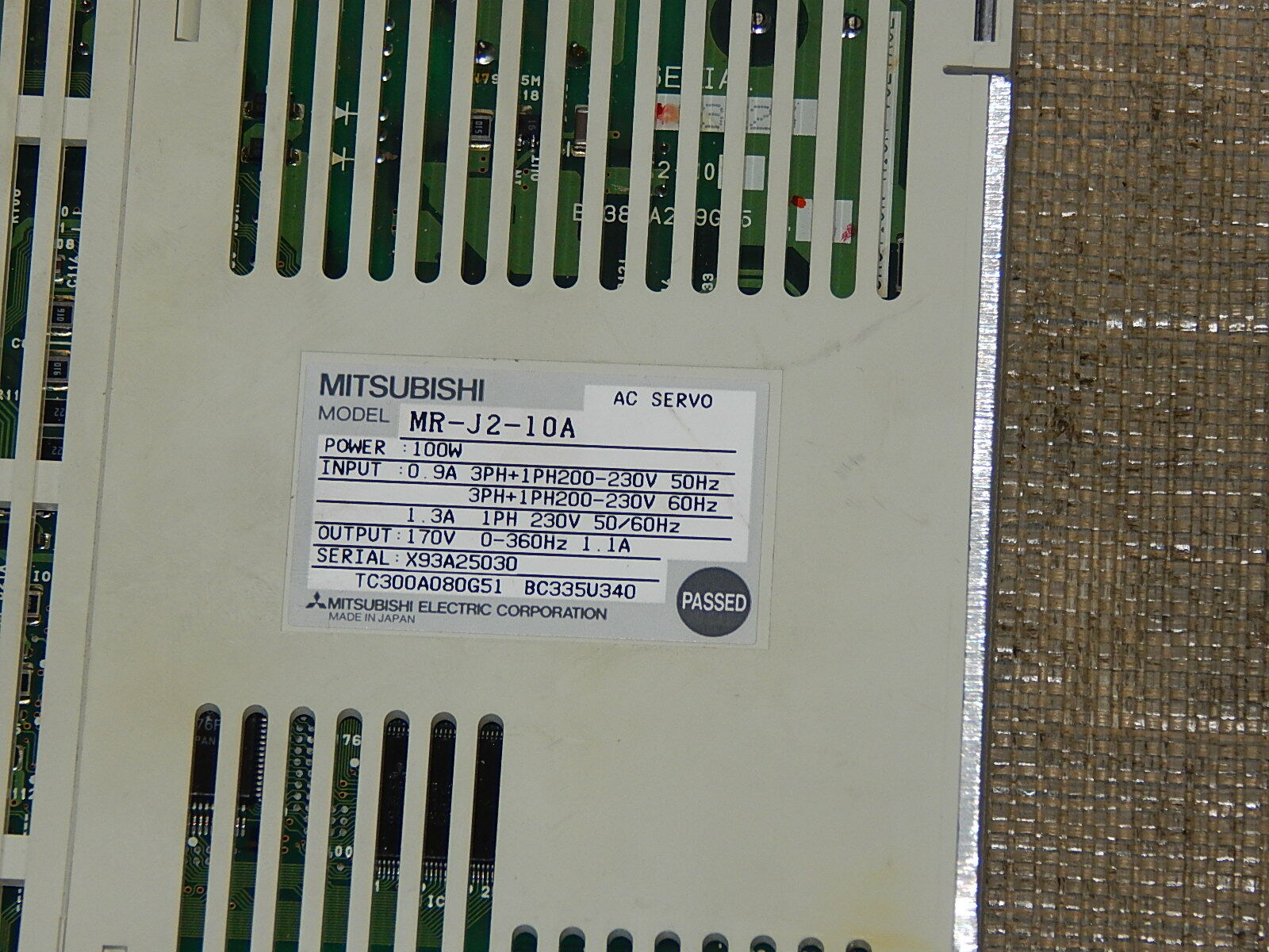   Mitsubishi MR-J2-10A used Ohne dekel s.Bilder