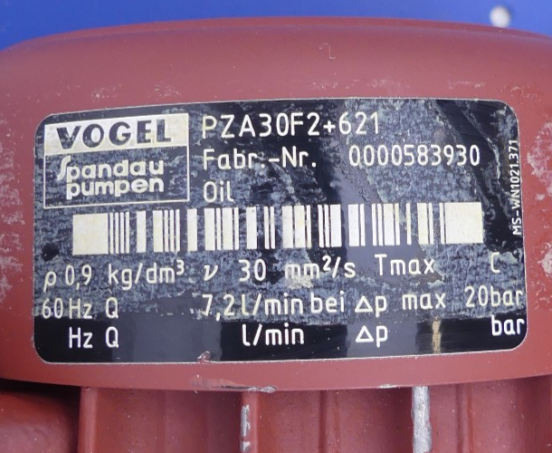 Vogel Spandau Pumpen PZA30F2+621