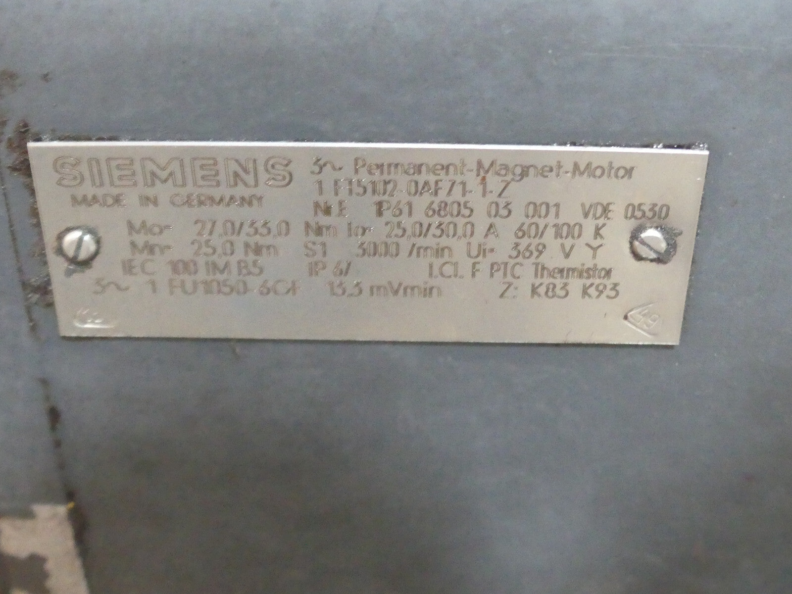 Siemens Motor 1FT5102-0AF71-1-Z used s.Bilder