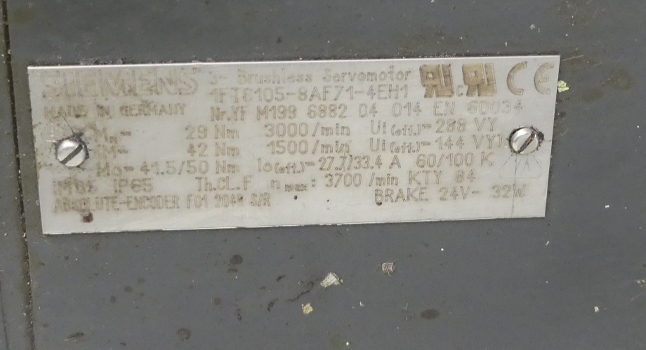 SIEMENS 1FT6105-8AF71-4EH1