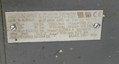 SIEMENS 1FT6105-8AF71-4EH1